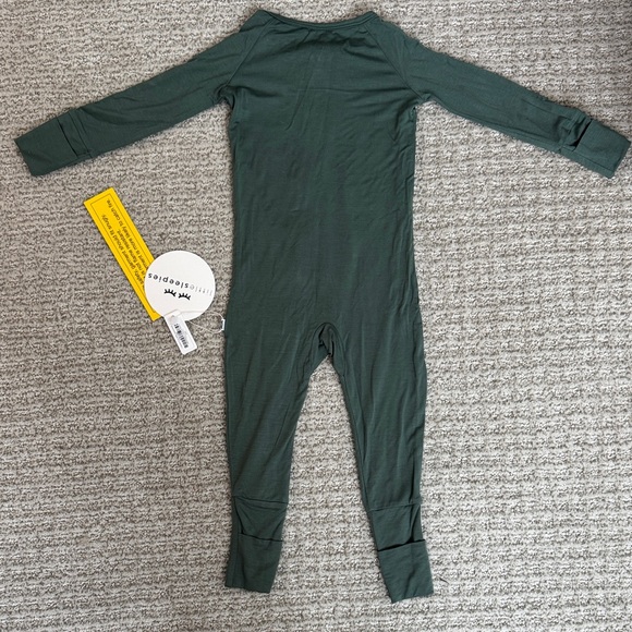 Little Sleepies Grove Green Zippy - Picture 3 of 4